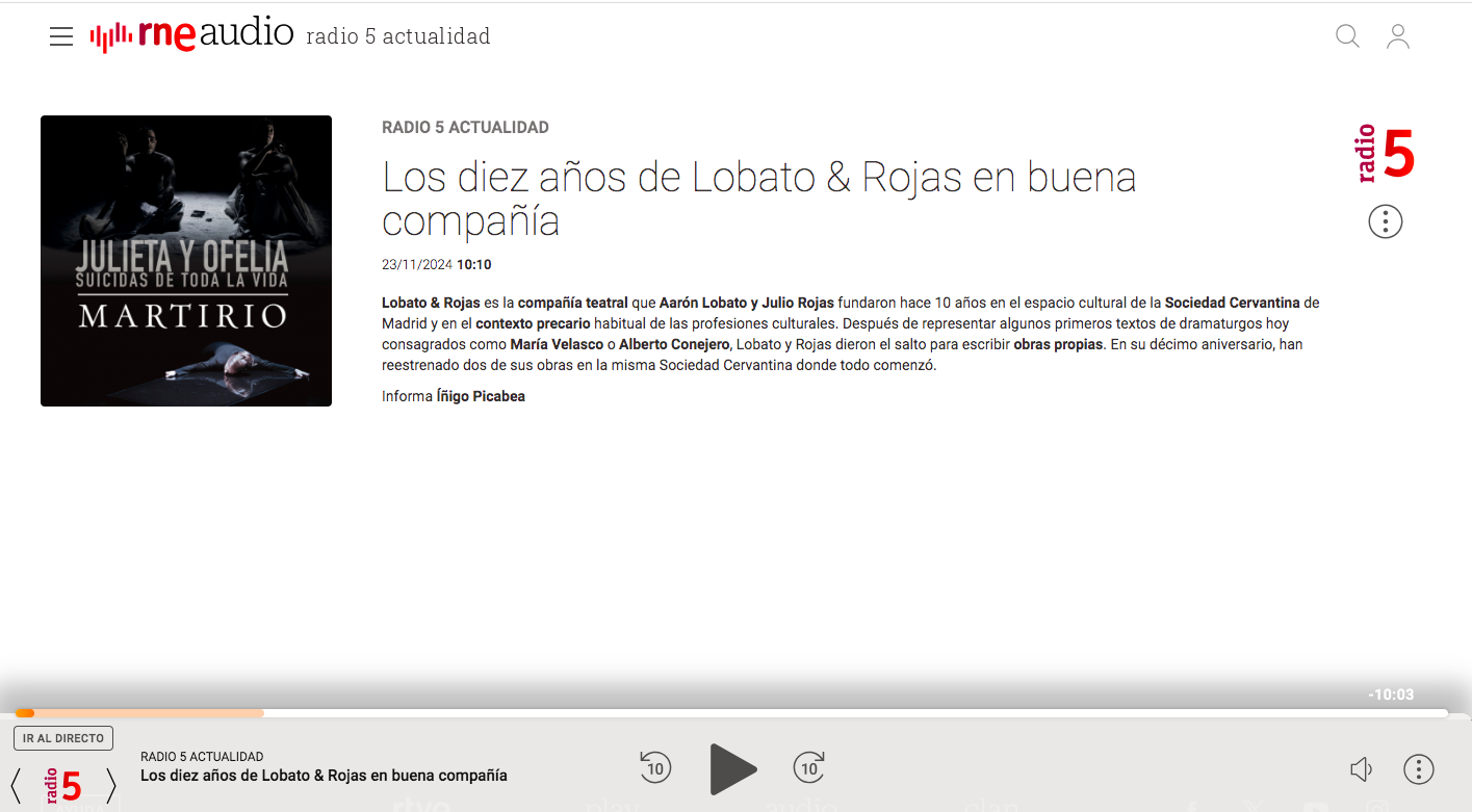 Entrevista X aniversario